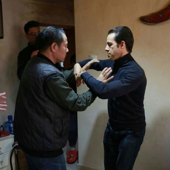 Entrainement Tuishou chez maître Wei