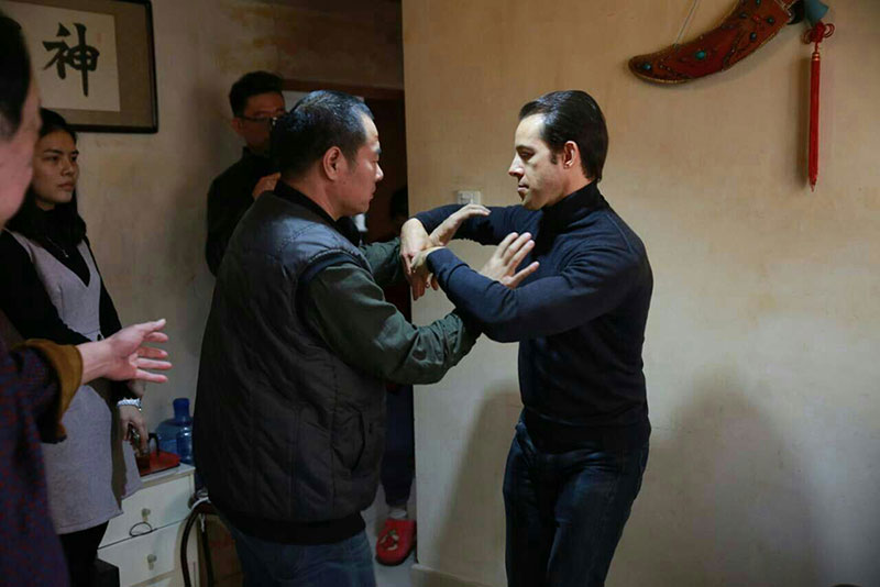 Entrainement au tuishou chez le maître Entrainement au tuishou chez le maître